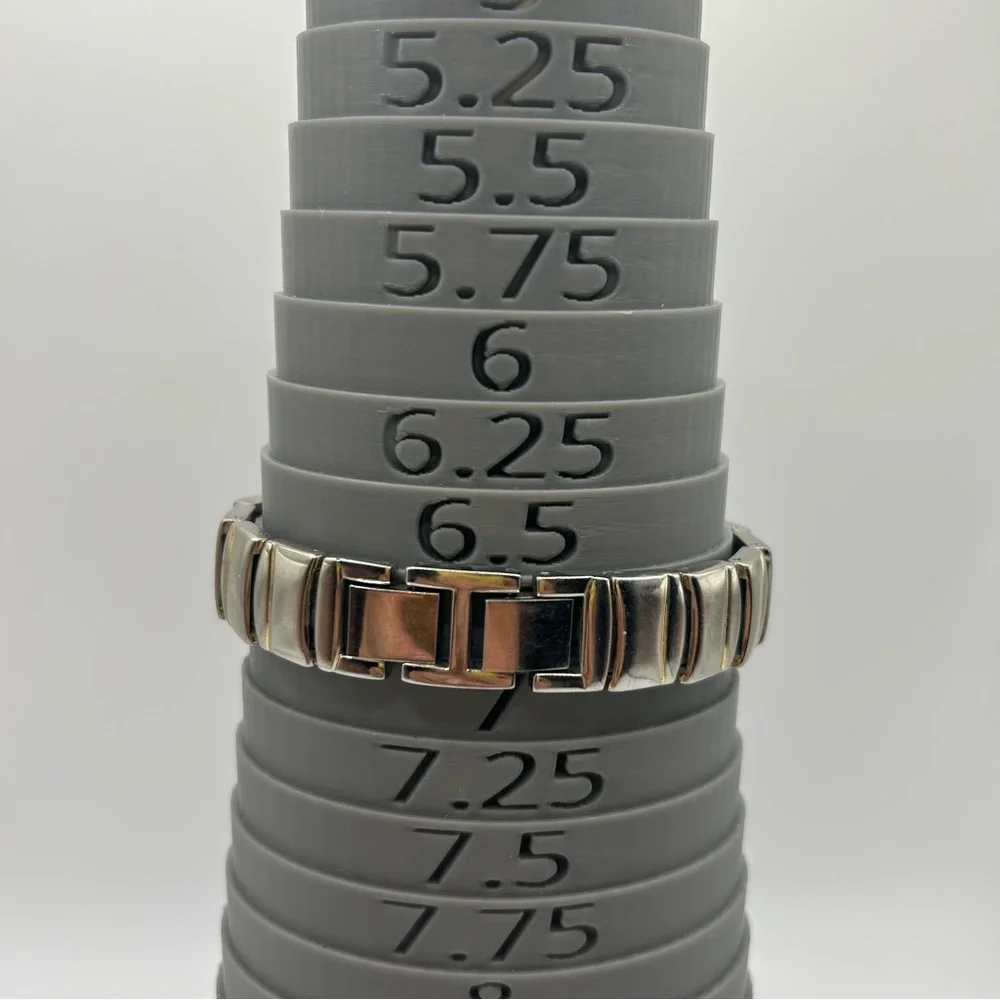 VTG GoBlu Illuminating Wristwatch Round White Face Silver & Gold Tone Band